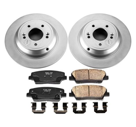 Power Stop 2009 Hyundai Genesis Rear Z17 Evolution Geomet Coated Brake Kit