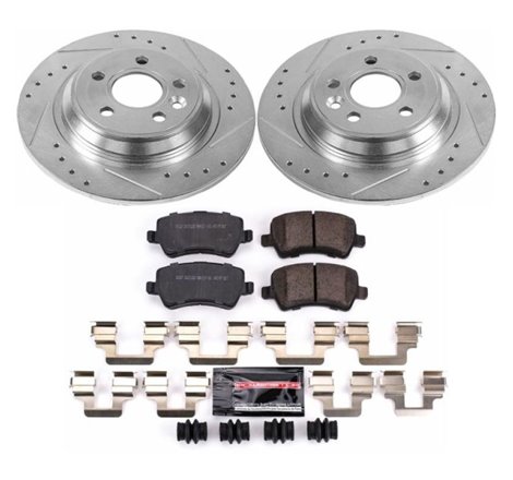 Power Stop 11-18 Volvo S60 Rear Z23 Evolution Sport Brake Kit