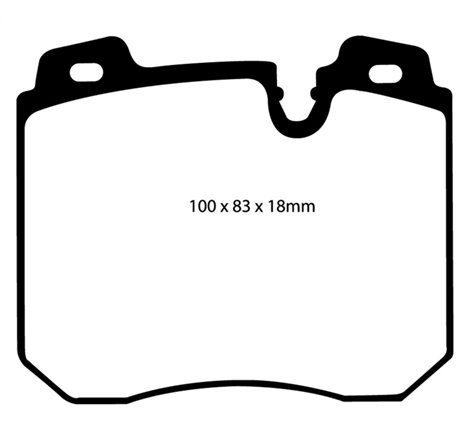 EBC 90-95 BMW 750iL 5.0 (E32) Redstuff Front Brake Pads