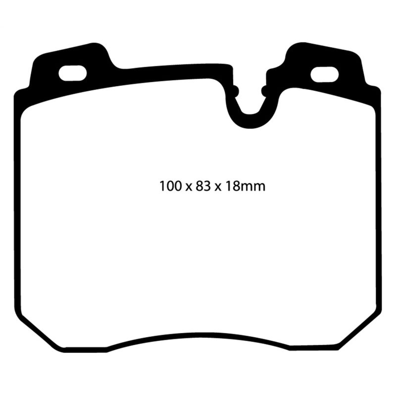 EBC 90-95 BMW 750iL 5.0 (E32) Redstuff Front Brake Pads