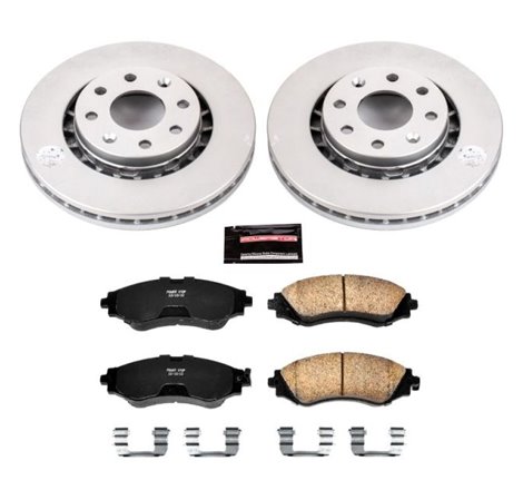 Power Stop 04-11 Chevrolet Aveo Front Z17 Evolution Geomet Coated Brake Kit