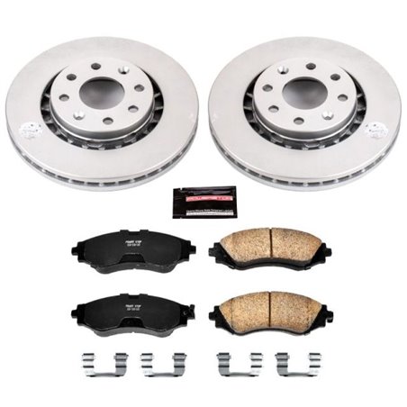 Power Stop 04-11 Chevrolet Aveo Front Z17 Evolution Geomet Coated Brake Kit