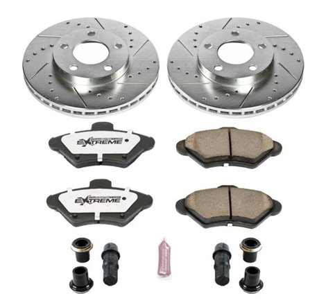 Power Stop 94-98 Ford Mustang Front Z26 Street Warrior Brake Kit