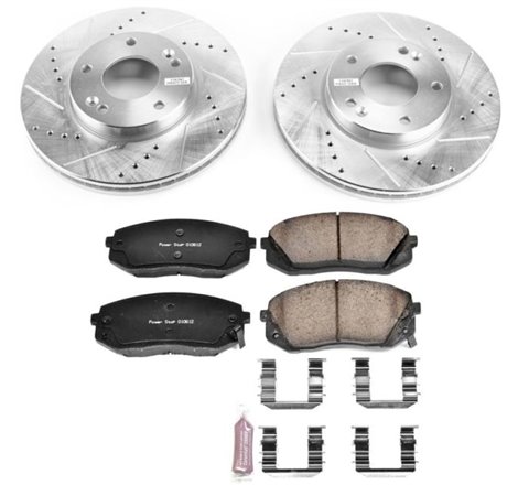 Power Stop 07-10 Kia Rondo Front Z23 Evolution Sport Brake Kit