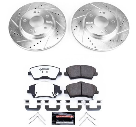 Power Stop 17-19 Hyundai Ioniq Front Z36 Truck & Tow Brake Kit