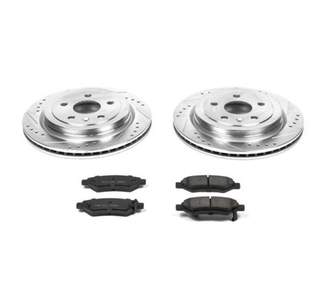 Power Stop 08-14 Cadillac CTS Rear Z23 Evolution Sport Brake Kit