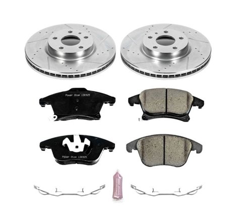 Power Stop 13-19 Ford Fusion Front Z23 Evolution Sport Brake Kit