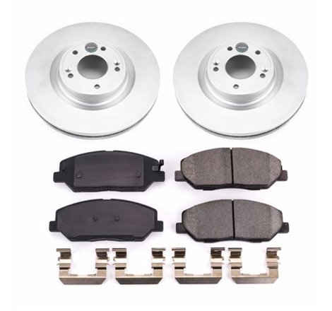 Power Stop 09-11 Hyundai Genesis Front Z17 Evolution Geomet Coated Brake Kit