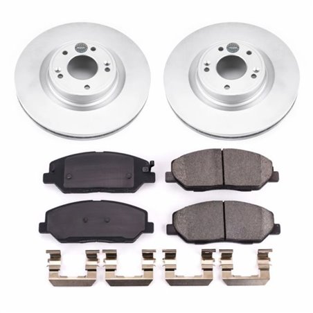 Power Stop 09-11 Hyundai Genesis Front Z17 Evolution Geomet Coated Brake Kit