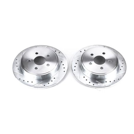 Power Stop 03-07 Chrysler PT Cruiser Rear Evolution Drilled & Slotted Rotors - Pair