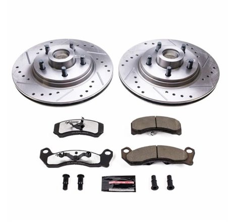 Power Stop 84-86 Ford Mustang Front Z26 Street Warrior Brake Kit