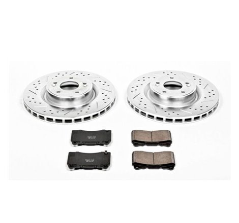 Power Stop 10-16 Hyundai Genesis Coupe Front Z23 Evolution Sport Brake Kit