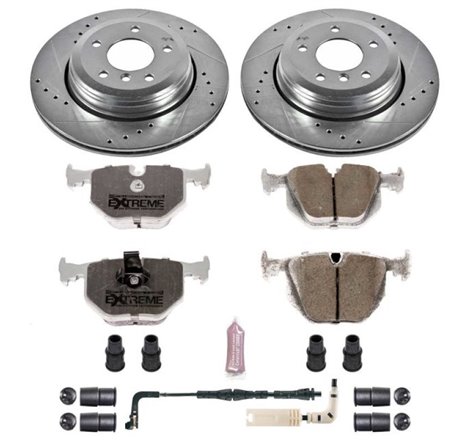 Power Stop 04-07 BMW 525i Rear Z26 Street Warrior Brake Kit