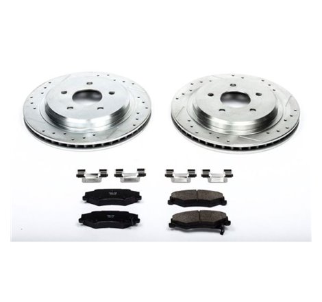 Power Stop 04-09 Cadillac XLR Rear Z23 Evolution Sport Brake Kit