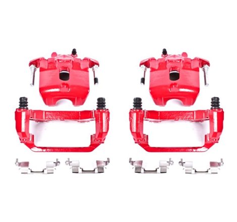 Power Stop 03-07 Nissan Maxima Front Red Calipers w/Brackets - Pair