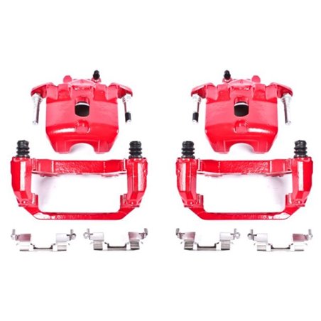 Power Stop 03-07 Nissan Maxima Front Red Calipers w/Brackets - Pair