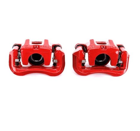 Power Stop 04-07 Toyota Highlander Rear Red Calipers w/Brackets - Pair