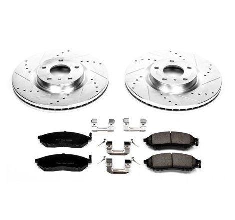 Power Stop 08-12 Infiniti EX35 Front Z23 Evolution Sport Brake Kit