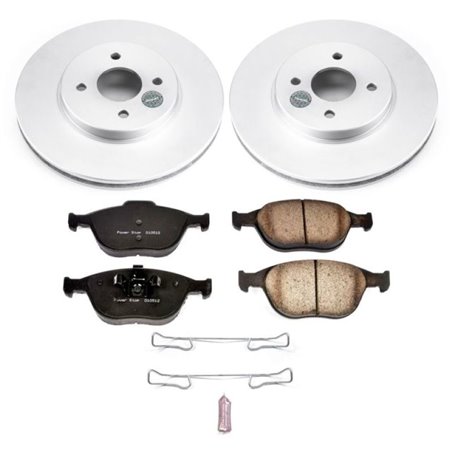 Power Stop 02-04 Ford Focus Front Z17 Evolution Geomet Coated Brake Kit