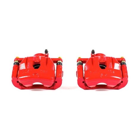 Power Stop 04-11 Mazda RX-8 Front Red Calipers w/Brackets - Pair