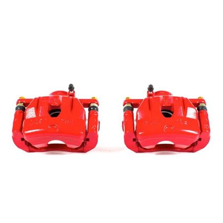 Power Stop 04-11 Mazda RX-8 Front Red Calipers w/Brackets - Pair