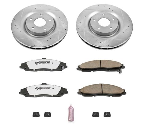 Power Stop 06-09 Cadillac XLR Front Z26 Street Warrior Brake Kit