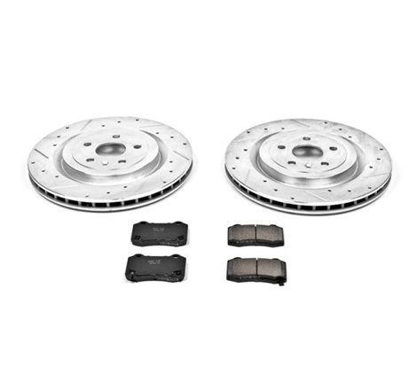 Power Stop 09-15 Cadillac CTS Rear Z23 Evolution Sport Brake Kit