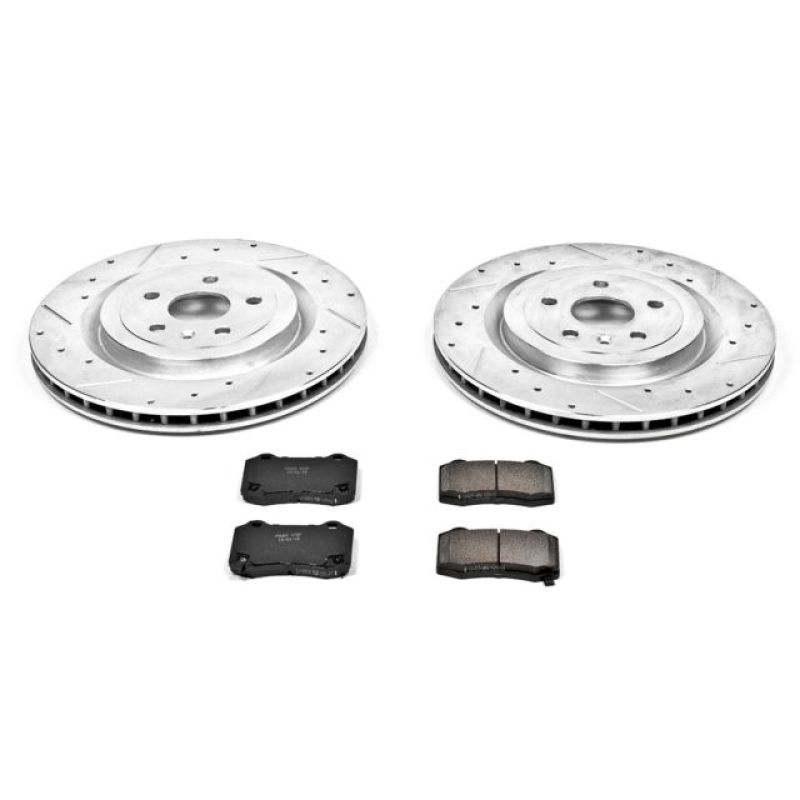 Power Stop 09-15 Cadillac CTS Rear Z23 Evolution Sport Brake Kit