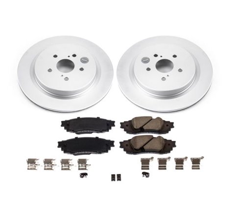 Power Stop 16-18 Lexus RX350 Rear Z17 Evolution Geomet Coated Brake Kit