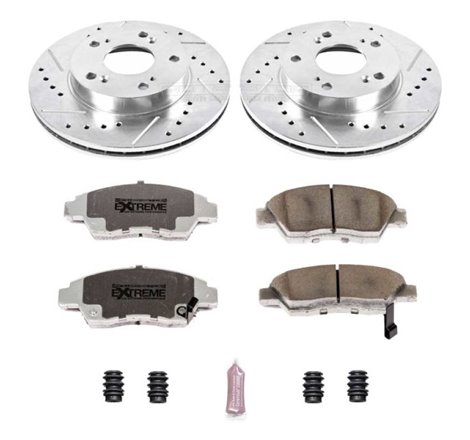 Power Stop 06-11 Honda Civic Front Z26 Street Warrior Brake Kit