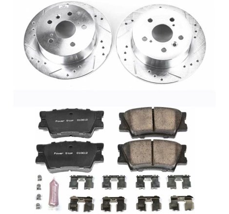 Power Stop 07-12 Lexus ES350 Rear Z23 Evolution Sport Brake Kit