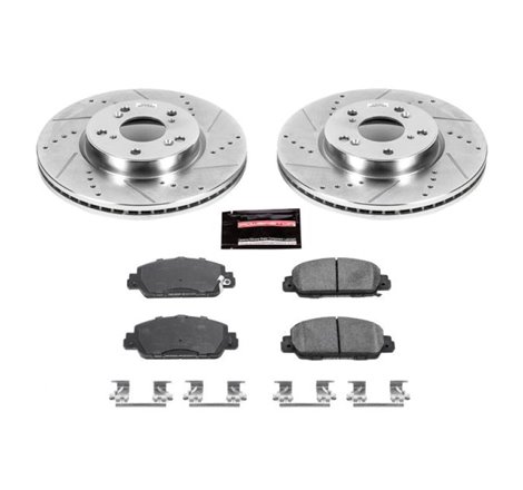 Power Stop 13-17 Honda Accord Front Z23 Evolution Sport Brake Kit