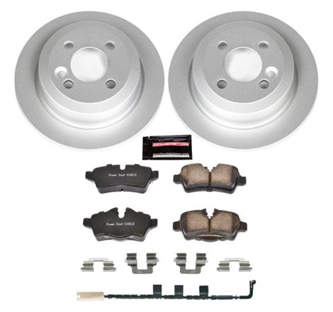 Power Stop 07-10 Mini Cooper Rear Z23 Evolution Sport Coated Brake Kit