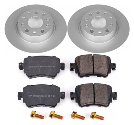 Power Stop 15-18 Volkswagen Golf Rear Z23 Evolution Sport Coated Brake Kit