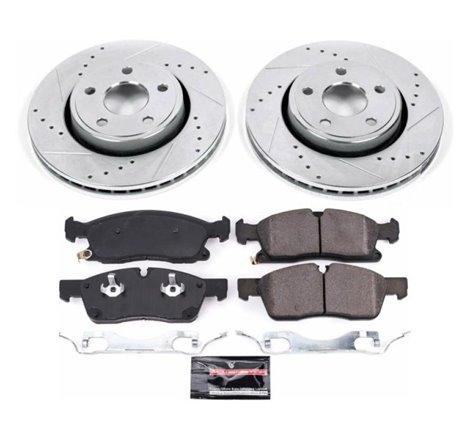 Power Stop 17-19 Jeep Grand Cherokee Front Z23 Evolution Sport Brake Kit