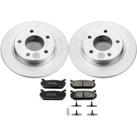 Power Stop 93-97 Ford Probe Rear Z17 Evolution Geomet Coated Brake Kit