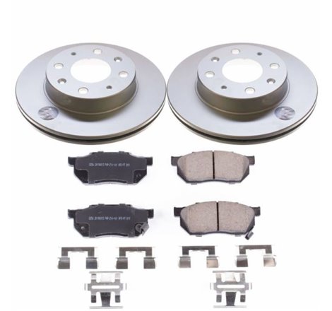 Power Stop 88-91 Honda CRX Front Z17 Evolution Geomet Coated Brake Kit