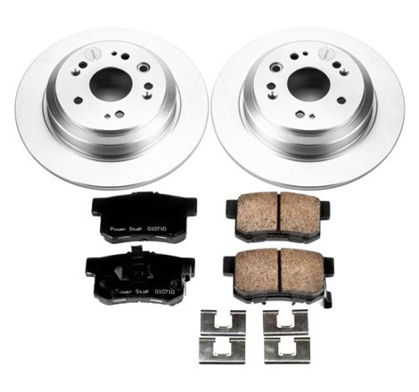 Power Stop 10-11 Honda Accord Crosstour Rear Z17 Evolution Geomet Coated Brake Kit