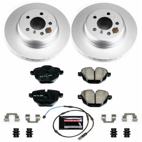 Power Stop 11-16 BMW 528i Rear Z23 Evolution Sport Coated Brake Kit