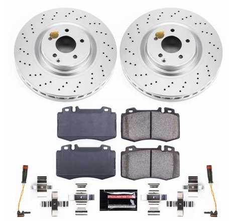 Power Stop 02-04 Mercedes-Benz C32 AMG Front Z23 Evolution Sport Coated Brake Kit