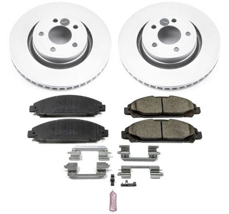 Power Stop 15-19 Ford Mustang Front Z17 Evolution Geomet Coated Brake Kit