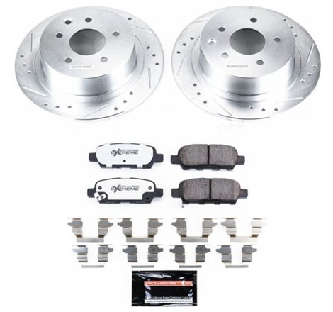 Power Stop 07-10 Nissan Altima Rear Z26 Street Warrior Brake Kit