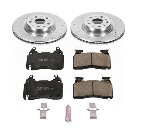 Power Stop 16-18 Cadillac CT6 Front Z23 Evolution Sport Brake Kit