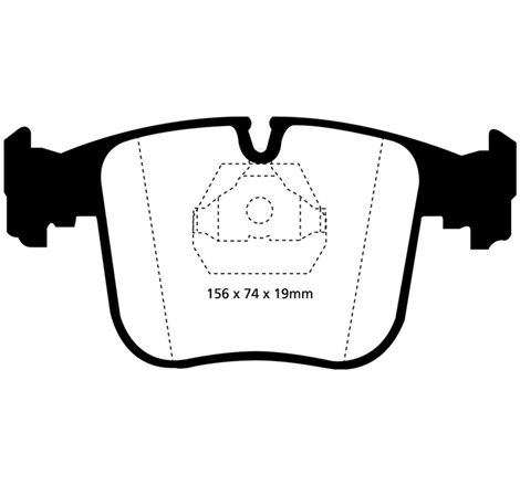 EBC 91-93 BMW 850 5.0 Yellowstuff Front Brake Pads