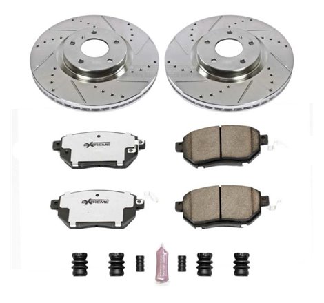 Power Stop 07-08 Nissan Maxima Front Z26 Street Warrior Brake Kit