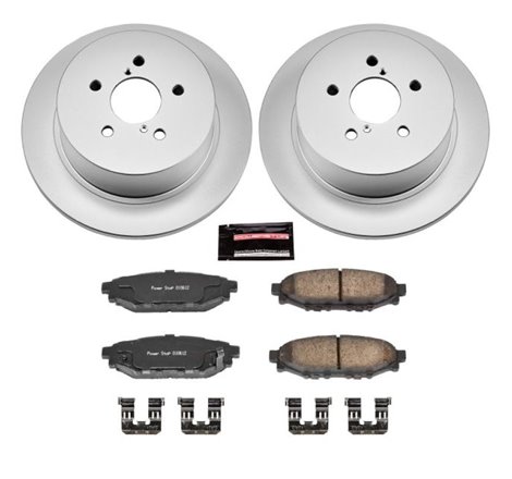 Power Stop 05-09 Subaru Legacy Rear Z17 Evolution Geomet Coated Brake Kit