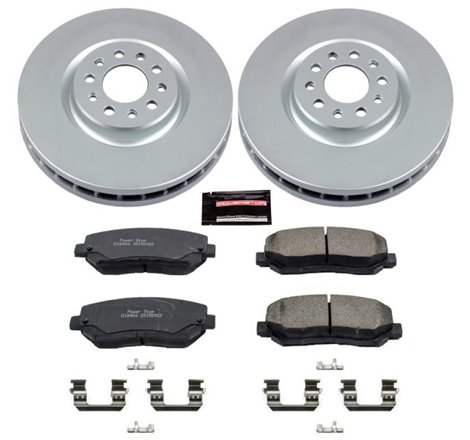 Power Stop 15-17 Chrysler 200 Front Z17 Evolution Geomet Coated Brake Kit