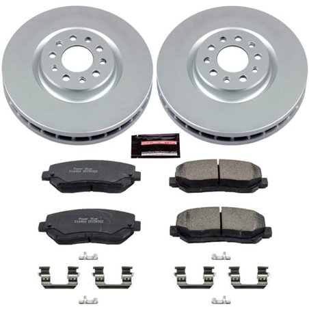 Power Stop 15-17 Chrysler 200 Front Z17 Evolution Geomet Coated Brake Kit