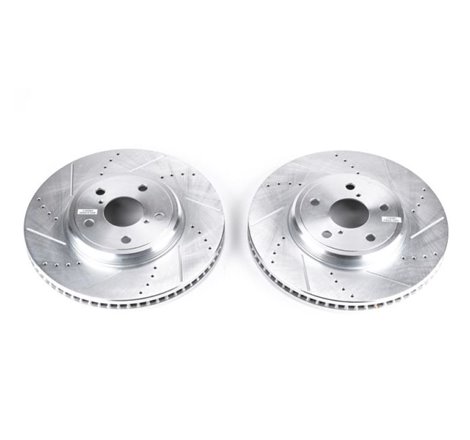 Power Stop 01-06 Lexus LS430 Front Evolution Drilled & Slotted Rotors - Pair