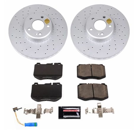 Power Stop 2018 Mercedes-Benz C350e Front Z23 Evolution Sport Coated Brake Kit